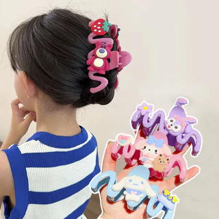 Kẹp tóc phong cách hoạt hình cho lady y2k phụ kiện tóc đầy màu sắc cho trẻ em quà tặng sinh nhật