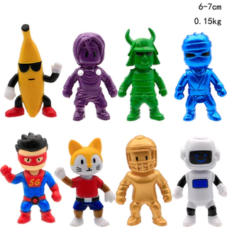 8 cái / bộ stumble guys kawaii anime hình đồ chơi trò chơi dễ thương nhân vật búp bê pvc hành động mô hình tượng nhỏ trẻ em sinh nhật xmas quà tặng
