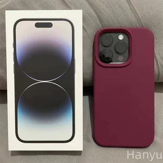 Ôp Điện Thoại Silicon Dẻo Màu Mận Thời Trang Chống Rơi Cho iphone 15 14 13 12 11 pro max x xr xs max 7 8 plus Ốp