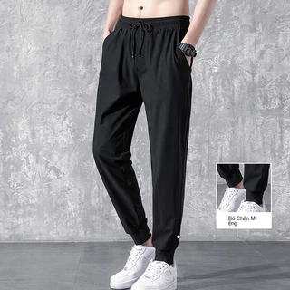 Quần Jogger Nam Thun Lạnh,Thể Thao Cao Cấp Ống Suông Rộng Size Lớn Thời Trang Xuân Hè Hàn Quốc Quần TTL327