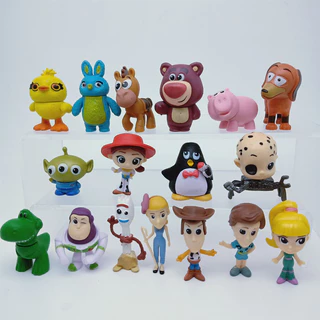 DISNEY Set 17 Mô Hình Nhân Vật Phim Hoạt Hình toy story Bằng pvc