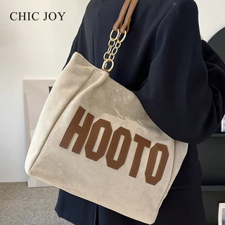 Túi tote nữ CHIC JOY hàn quốc đa năng ins đại học sinh viên lớp học túi vải dung tích lớn túi đeo vai đi lại