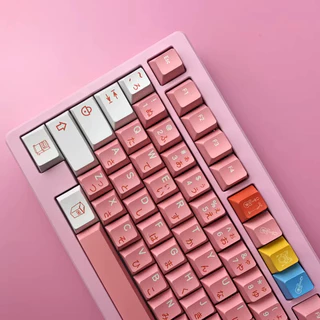 Keycaps Bocchi, 140 Phím Keycaps PBT Cherry Profile DYE-SUB Keycaps GMK Cá Tính Cho Bàn Phím Cơ