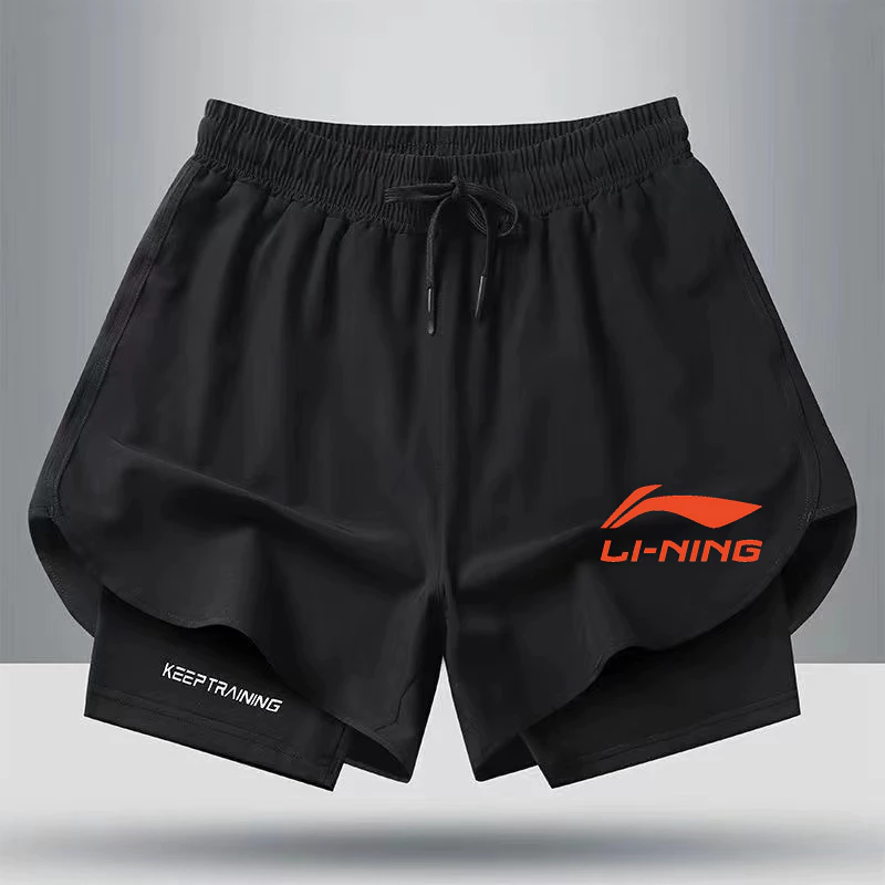 Quần Short Thể Thao Mùa Hè 2023 Hai Lớp Thoáng Khí Mau Khô Hợp Thời Trang Cho Nam Và Nữ