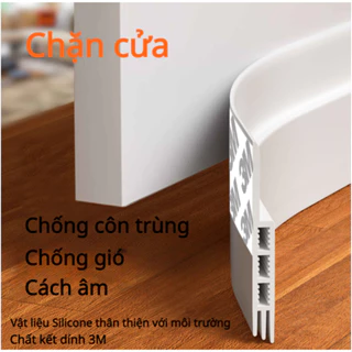 【Tùy chỉnh】Thanh Dán Chân Cửa, Ron Chặn Khe Cửa Cách Âm, Miếng Chặn Cửa Chống Côn Trùng, Khói Bụi, Tiếng Ồn, Dữ Nhiệt