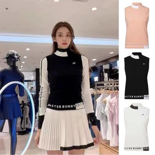 Áo Sweater Dệt Kim Không Tay Cổ Cao Giữ Ấm Thoải Mái Thoáng Khí Phong Cách Thể Thao Thu Đông Mới Cho Nữ