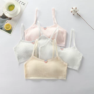 Áo lót vải cotton Mềm Mại Thoáng Khí Cho Bé Gái 10-18 Tuổi