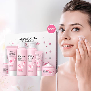 Set 6 Serum LAIKOU Hoa Anh Đào Dưỡng Ẩm Làm Sáng Da