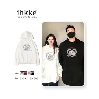 ihkke Áo hoodie In Hình Mèo Dễ Thương Cho Cặp Đôi Thời Trang Hoodies