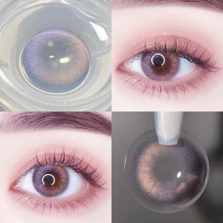 JeweLens Cận thị 2 cái / 1 cặp kính áp tròng màu màu violet blue galaxy pupil dreamcolor