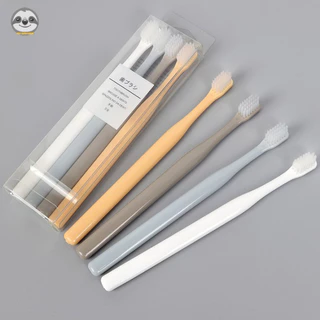 [Hàng có sẵn] Phong cách Muji Nhật Bản / [Gói 4 chiếc] Bàn chải đánh răng mềm đầu nhỏ / Bàn chải đánh răng đa năng tối giản dành cho gia đình / Bộ bàn chải đánh răng du lịch di động