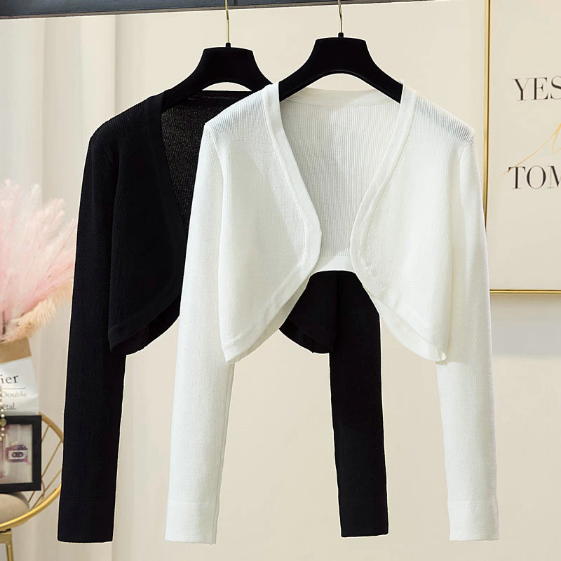 Áo Khoác Cardigan Dệt Kim Tay Dài Dáng Rộng Phong Cách Hàn Quốc Thời Trang Cho Nữ