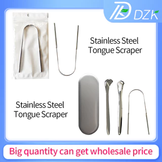 1pc/3pcs Dụng Cụ Vệ Sinh Lưỡi Tiện Lợi Bằng Thép Không Gỉ Stainless Steel Tongue Scraper Reusable Tongue Brush Cleaner Tools