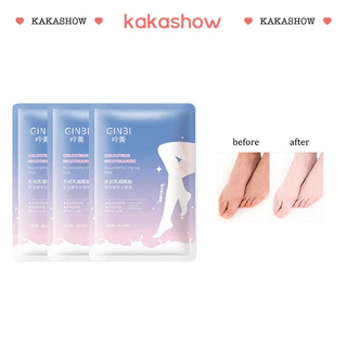 kakashow Mặt Nạ Ủ Chân 55CM GIN3I  SỮA TƯƠI Trắng Da Giảm Thâm Giảm Nhăn Mịn Màng A739