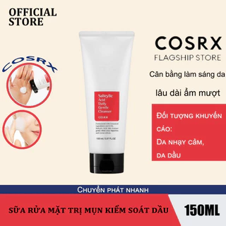 Sữa Rửa Mặt Giảm Mụn Cosrx Salicylic Acid Daily Gentle Cleanser 150ml