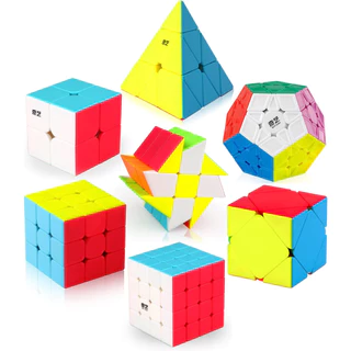 Qiyi cube 2x2 3x3 4x4 speed cube, pyramid cube, megaminx cube magic cube puzzle cube toys gift for kid