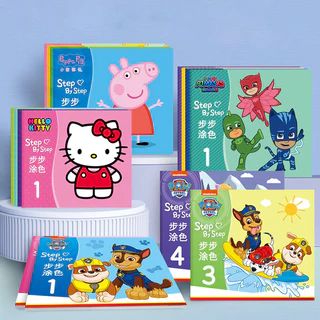 Peppa Sách Tô Màu Nước Hình Heo peppa Dành Cho Trẻ Em