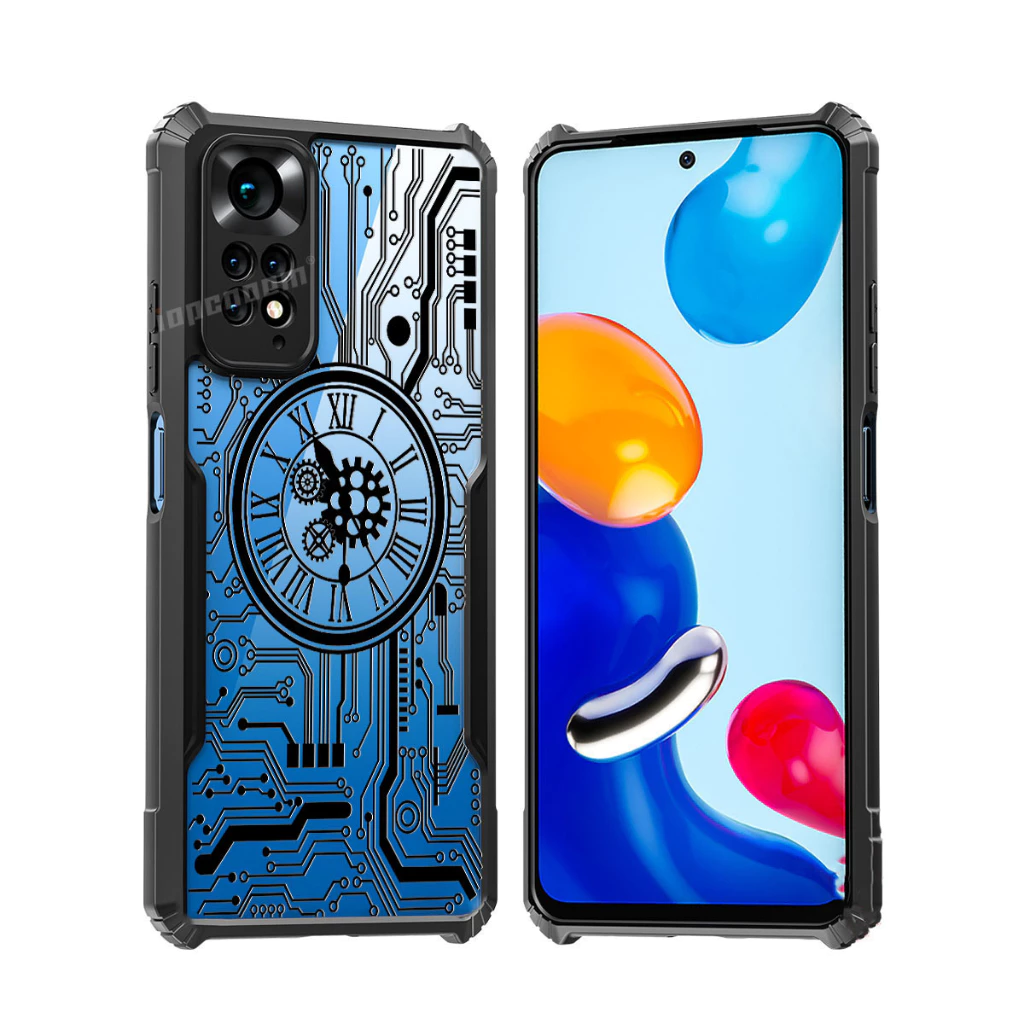 Ốp Điện Thoại pc Trong Suốt Chống Sốc Hình Đồng Hồ Cho xiaomi redmi note 10 pro max 10s 9s 9 8 7 5g 4g