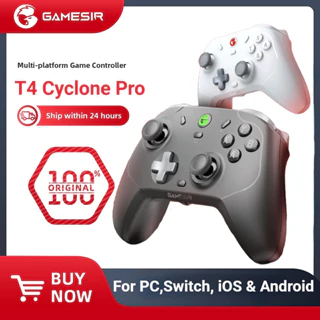 Gamesir  t4 Cylone pro Tay Cầm Chơi Game bluetooth Không Dây Cho pc, switch, ios & android 2.4g