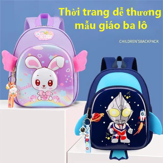 Trẻ Em Thỏ Dễ Thương Mẫu Giáo Ba Lô 3-7 Tuổi Bảo Vệ Cột Sống Bé Trai Bé Gái Hoạt Hình Dễ Thương Vỏ Cứng Ba Lô