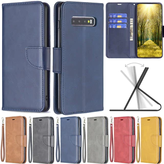 Sang Trọng Bao Da Điện Thoại Nắp Lật Kèm Ngăn Đựng Thẻ Cho samsung galaxy note 20 ultra 5g s8 + s9 + s10 + s10 plus s9 plus s8 plus Ốp