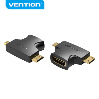 Bộ Đầu Chuyển Đổi VENTION Mini HDMI+Micro Sang Cổng HDMI 4K@30HZ/1080P@60HZ Cho TV/ Máy Chiếu