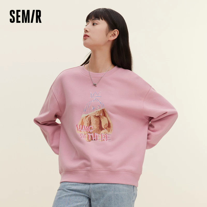 Semir Áo Hoodie Nam Cổ Tròn In Chữ Thời Trang Mùa Xuân 2023 Cho