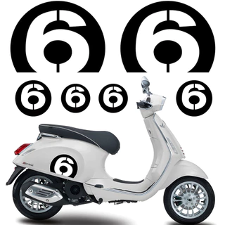 Nhãn Dán Phản Quang Trang Trí Xe scooter / Xe Máy vespa gts 125 150 300 classic vxl150 s 150 Picgio