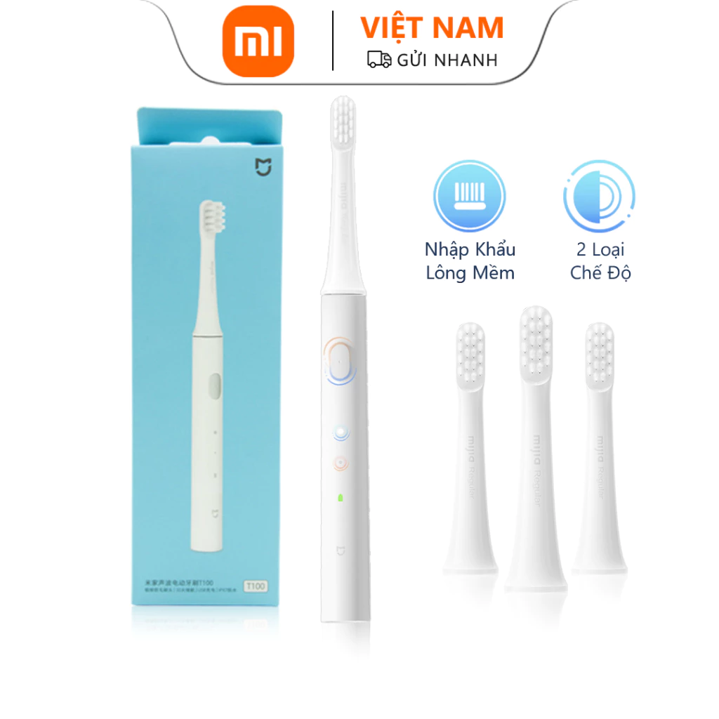 Bàn Chải Đánh Răng Điện Tử sonic Tự Động xiaomi youpin mijia t100 Chống Thấm Nước Sạc usb