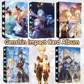 có thể chứa 240 thẻ bài genshin impact album cuốn sách nhân vật anime card binder