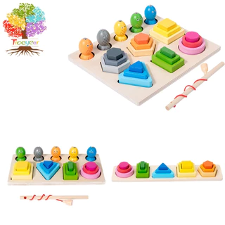 Montessori Bộ Đồ Chơi Bằng Gỗ Cho Bé 1 2 3 Tuổi