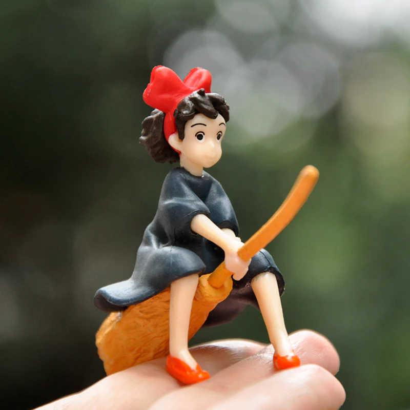 5.6cm Nhật Bản Miyazaki Hayao Studio Ghibli Kiki Dịch Vụ Giao Hàng Anime Hình Q Phiên Bản Trang Trí Bánh PVC Nhân Vật Hành Động Mô Hình Đồ Chơi Búp Bê