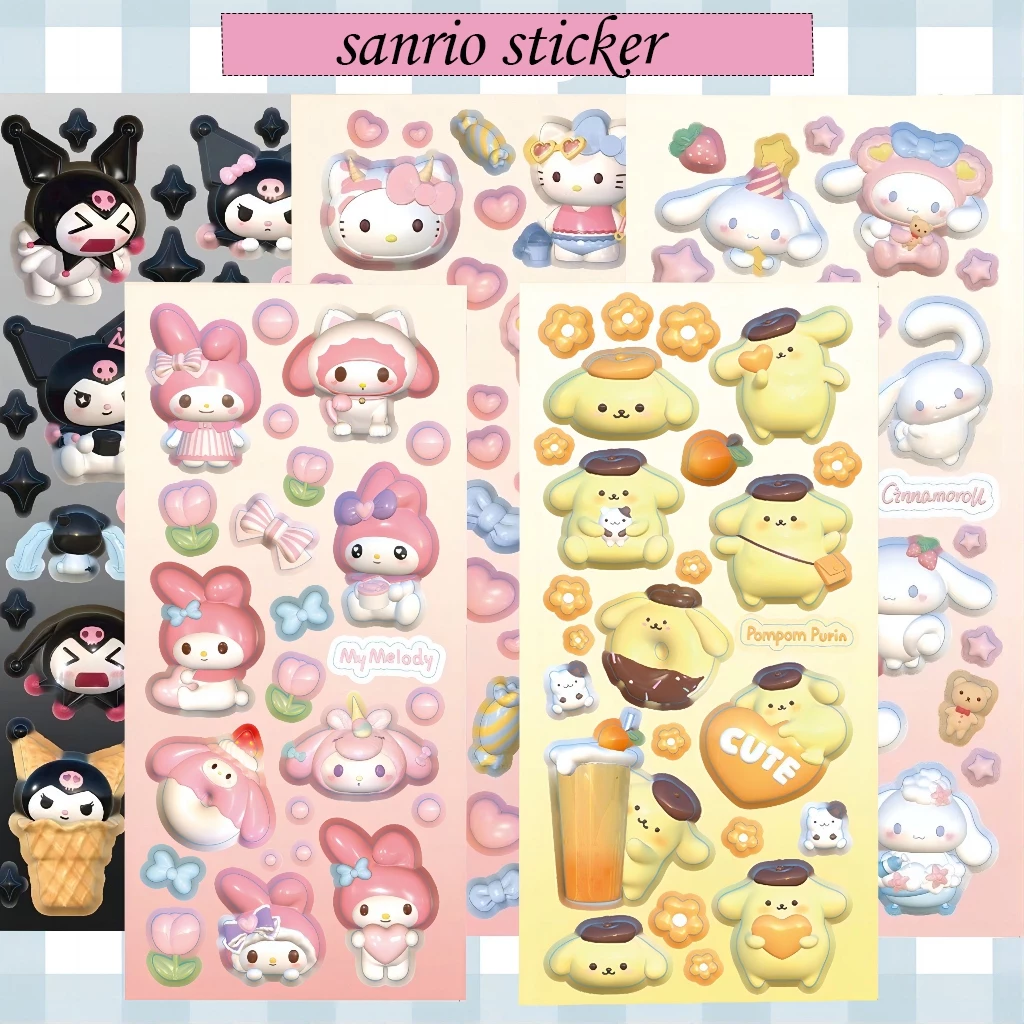 Hoạt Hình Miếng Dán Trang Trí Sổ Tay Hình sanrio tz053