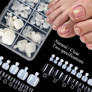 UR Sugar Set 120 / 240 Móng Chân Giả Bằng Acrylic Trong Suốt Dùng Trang Trí Móng Nghệ Thuật