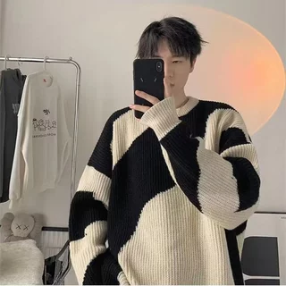 Áo sweater Dáng Rộng Phong Cách Nhật Bản Thời Trang Cho Nam