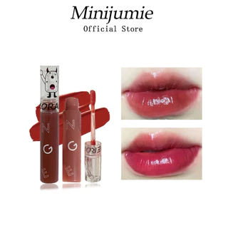 Minijumie Son bóng herorange mịn như nhung dưỡng ẩm lâu trôi không thấm nước nhẹ màu hồng đỏ tự nhiên