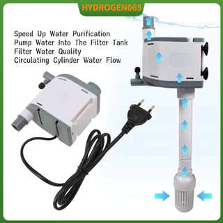 3 Trong 1 Lọc Bể Cá Bơm Êm Máy Sục Khí Oxy Chìm Với 4 Đầu Hút Có Thể Tháo Rời Hydrogen065