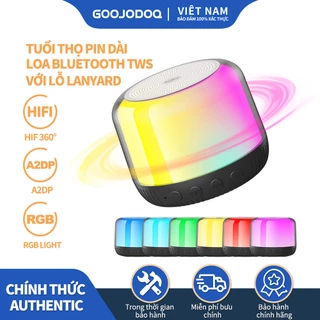 Loa bluetooth goojodoq Rgb không dây có đèn led cho máy tính laptop