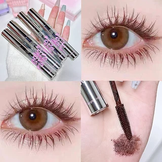 Mascara Lông Vũ Ba Chiều Nhẹ Nhàng Sợi Nâu Nhẹ Nhàng Không Dễ Lem Giúp Kéo Dài Và Uốn Cong Lông Mi Trang Điểm Mắt Tối Tự Nhiên