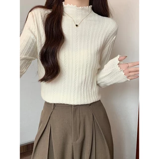 Miya Studio  áo giữ nhiệt  Áo Len áo khoác cardigan xu hướng Comfortable Popular Korean WMY2393F4I 41Z231009