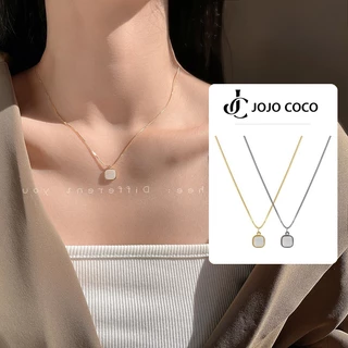 Vòng cổ JOJO COCO mặt vuông đơn giản sang trọng thời trang cao cấp cho nữ