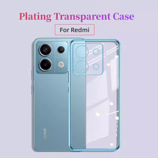 Ốp lưng Xiaomi RedMi Note 13 Pro + 12 Pro + 5G 12s 11 Pro 11s 10 Pro 10s 9 Pro 9s 8 Pro Mạ trong suốt