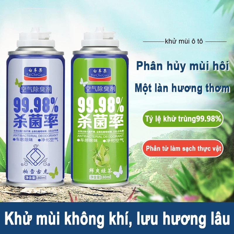 Chai Xịt Khử Mùi và Khử Trùng Máy Lạnh Ô Tô KCX làm sạch không khí vệ sinh điều hòa xe hơi