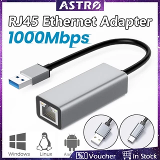 Astro Bộ Chuyển Đổi Cổng usb type c 100 / 1000 mbps 4 / 3 / usb 3.0 Sang rj45 lan Tương Thích Với iphone 15 promax / nintendo switch / pc / laptop / Máy Tính Bảng / Điện Thoại android