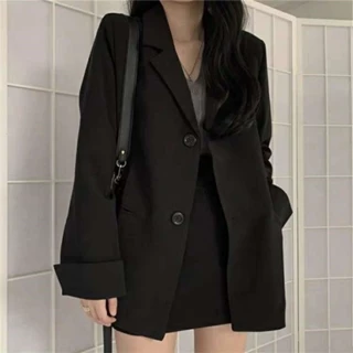 Áo Khoác blazer Dáng Rộng Phong Cách Hàn Quốc Thời Trang Xuân Thu 2024