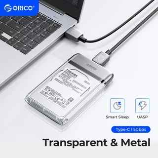 Orico Hộp Đựng Ổ Cứng hdd 2.5 "Trong Suốt type-c usb3.0 5gbps metal hdd / ssd Cho pc laptop tx25c3