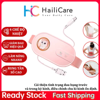 Hailicare Massage Làm Ấm Bụng Giảm Đau Bụng Đau Lưng Cho Phụ Nữ Đến Kì,Chườm Nóng Giảm Đau Bụng Kinh Đai đeo thắt lưng