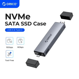 Ổ cứng SSD ORICO M.2 NVMe SSD 2 trong 1 USB A Type-C M.2 SSD hỗ trợ M2 NVMe M Key SATA NGFF M và B Key SSD (M2PJN-C3)