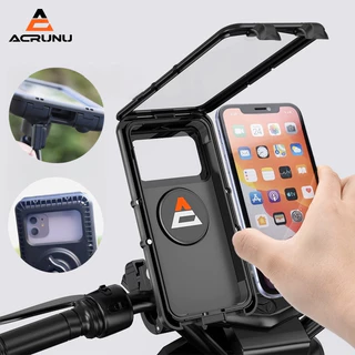 ACRUNU Không thấm nước Giá đỡ điện thoại di động xe máy xe đạp Vỏ điện thoại di động chống rung đa năng không chặn camera và có thể chạm vào màn hình phụ kiện đi xe