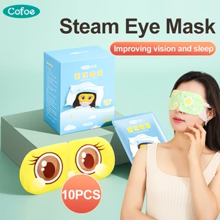 Set 10 mặt nạ mắt Cofoe sưởi ấm thư giãn làm giảm mệt mỏi và dưỡng ẩm dùng khi ngủ tiện lợi